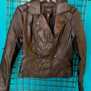 Size Small black leather jacket